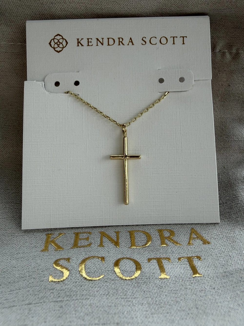 Kendra Scott Gold Cross Necklace